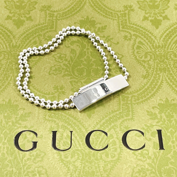 GUCCI bracelet Plate Ball Chain Silver925 Silver unisex Used