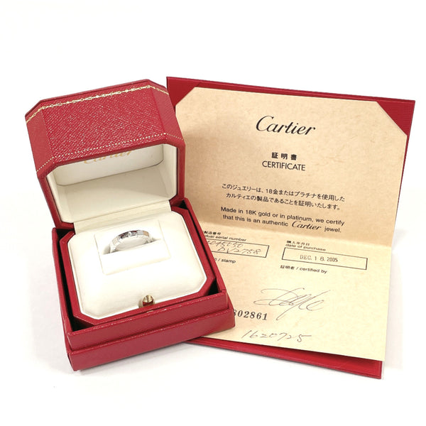 CARTIER Ring Laniere K18 white gold #9(JP Size) Silver Women Used