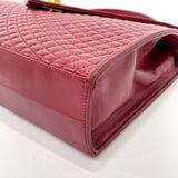 BALLY Handbag quilting leather Red Women Used