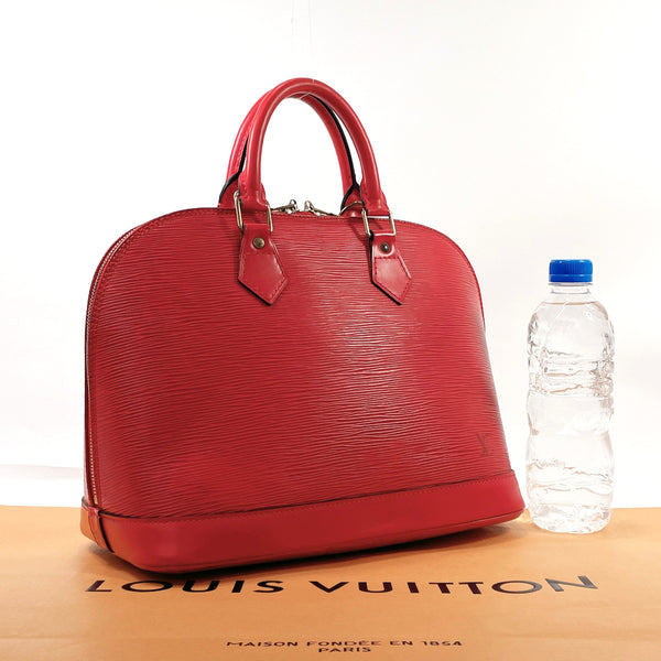 LOUIS VUITTON Handbag M52147 Alma Epi Leather Red Red Women Used