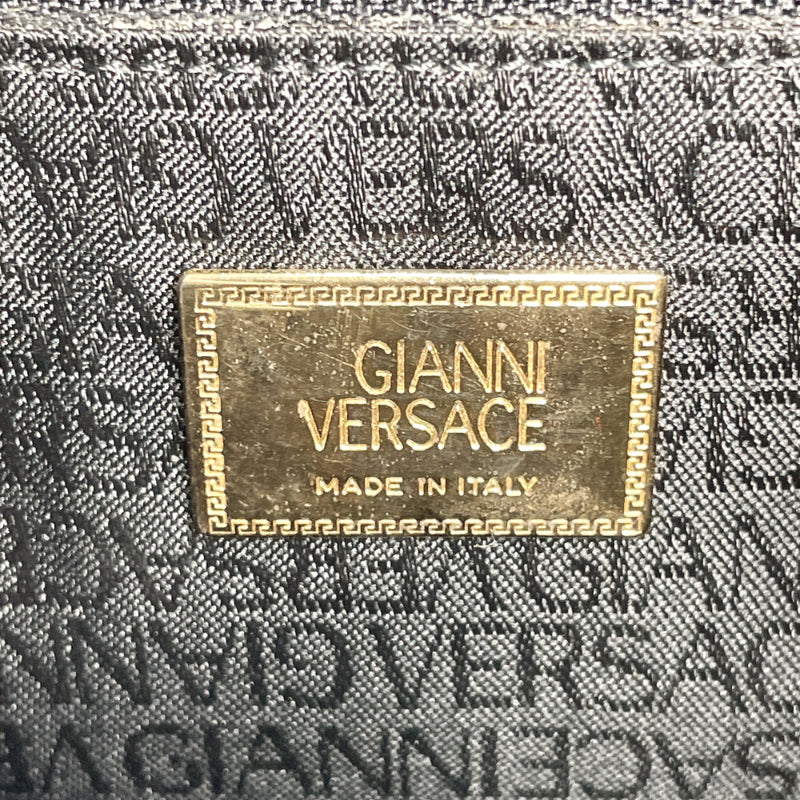 Gianni Versace Black Leather Pattern Womens Luxury Bag - Shop