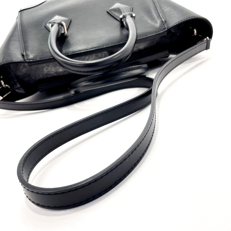 LOUIS VUITTON Used HandBag Black Epi Leather Speedy 25 Satchel