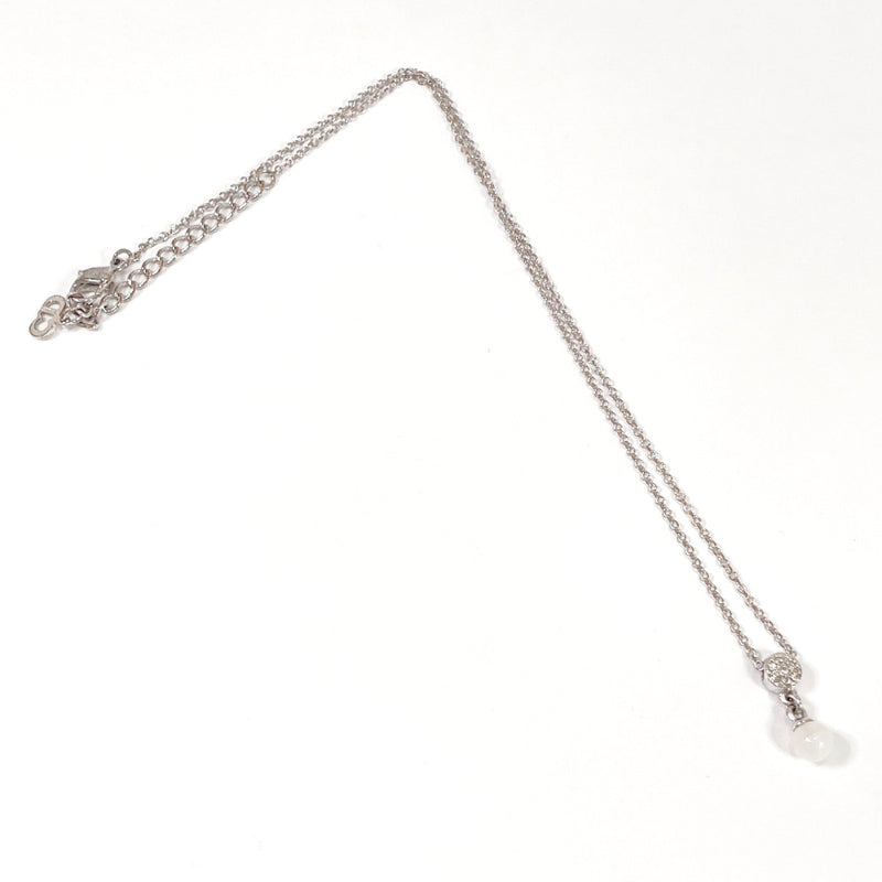 Christian Dior Necklace metal/Rhinestone Silver Women Used