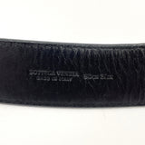 BOTTEGAVENETA belt Intrecciato leather Black mens Used