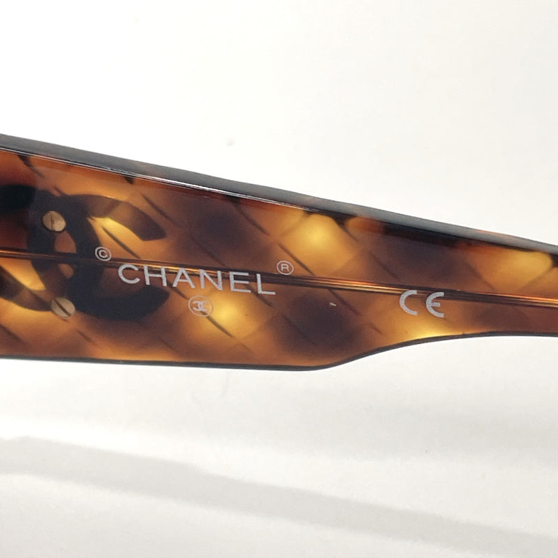 CHANEL sunglasses 01450 91235 COCO Mark Synthetic resin Brown Women Used