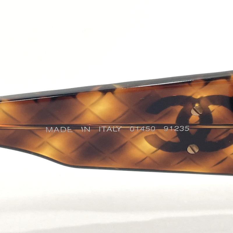 CHANEL sunglasses 01450 91235 COCO Mark Synthetic resin Brown