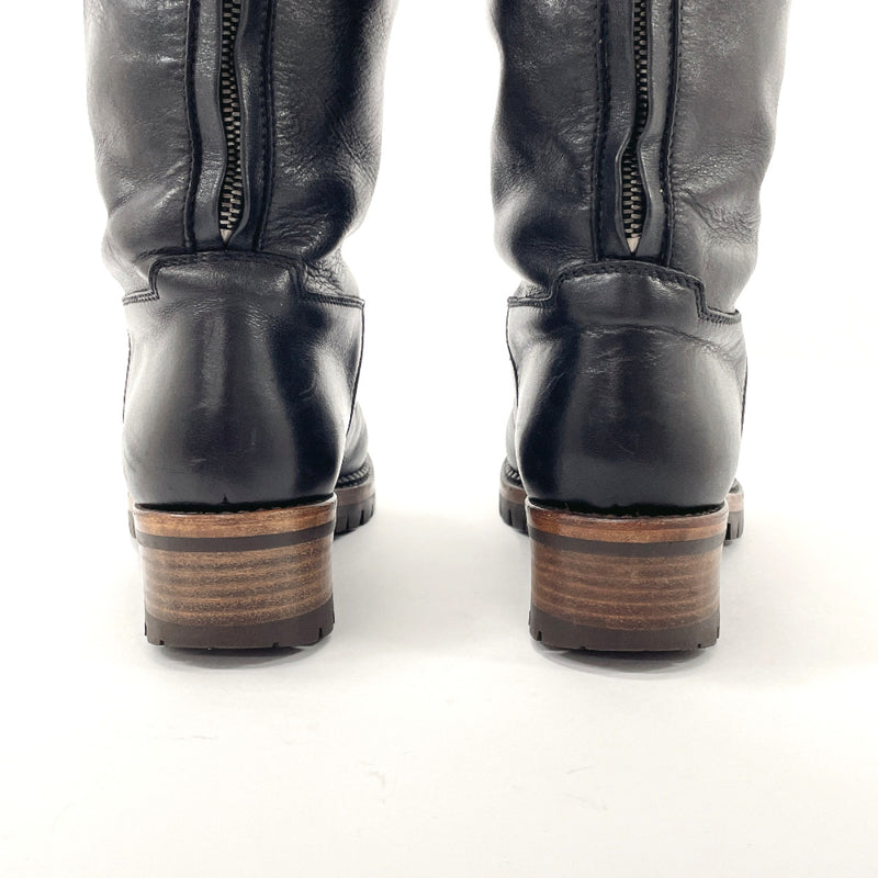 CHANEL boots G25808 engineer long boots COCO Mark leather Black