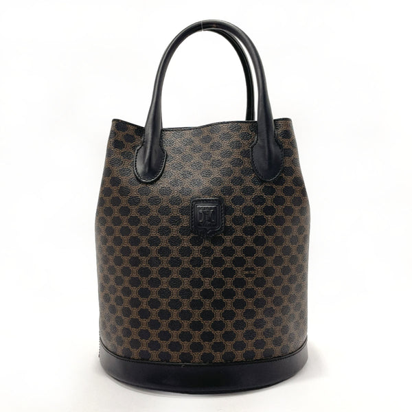 CELINE Handbag Macadam PVC/leather Black Black Women Used