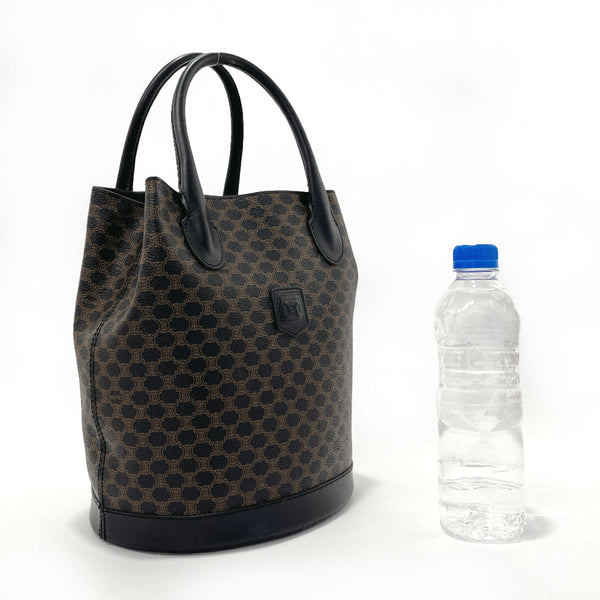 CELINE Handbag Macadam PVC/leather Black Black Women Used