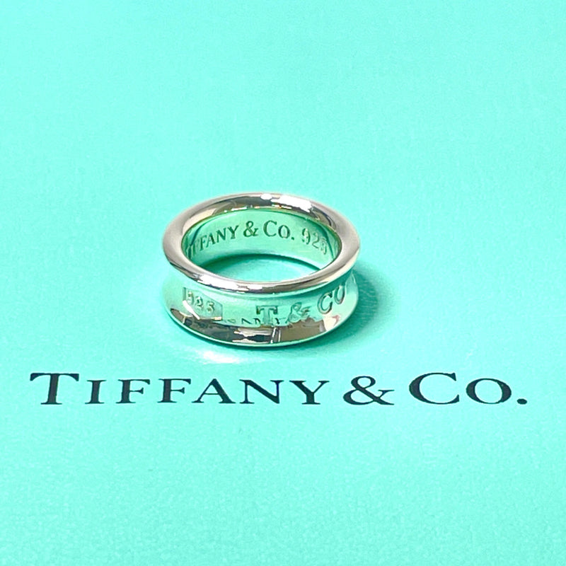 Tiffany & Co Sterling Silver Solid Ring 1837 Concave Thick Band ring MEDIUM  size