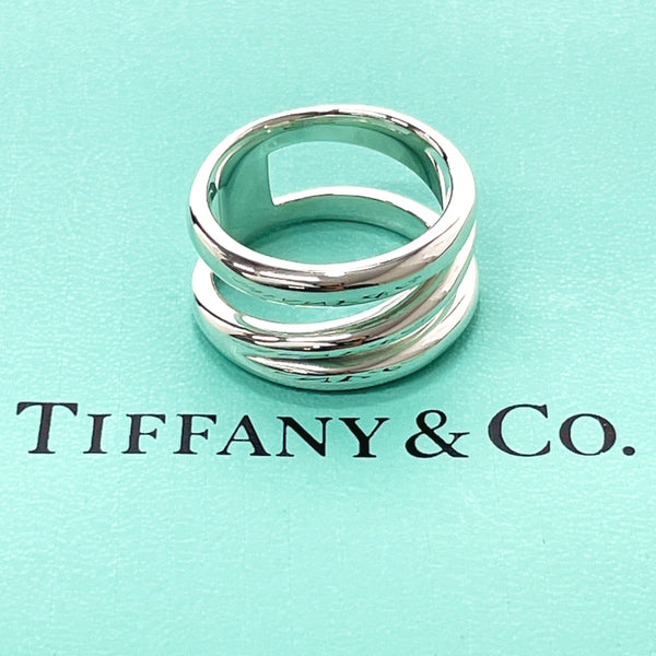 TIFFANY&Co. Ring Diagonal Silver925 #15(JP Size) Silver Women Used