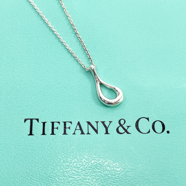 TIFFANY&Co. Necklace open teardrop El Saperetti Silver925 Silver Women Used