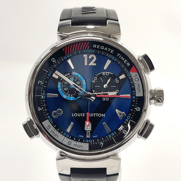 Pre-Owned Louis Vuitton LOUIS VUITTON Tambour Regatta Navy Men's Quartz  Battery Wristwatch Q102DZ (Like New) 