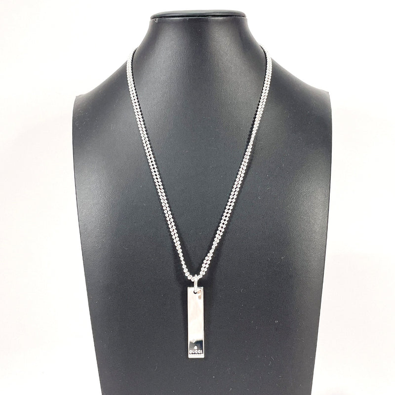 Gucci Dog Tag Necklace in Metallic for Men