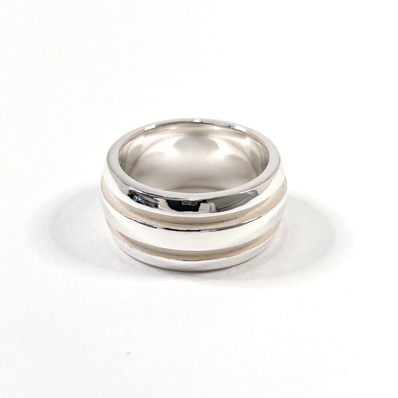 TIFFANY&Co. Ring Atlas grooved Double line Silver925 #10(JP Size) Silver Women Used