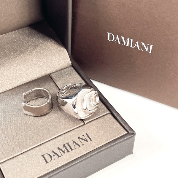 Damiani Ring Damia Nissima Silver925/diamond/Mother of pearl #17(JP Size) Silver mens Used