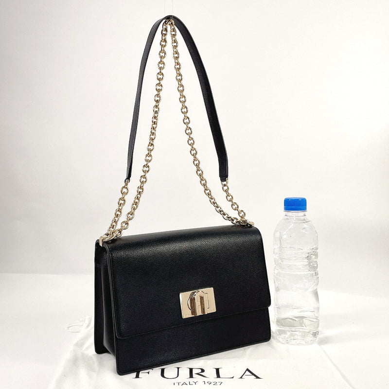 Furla - Dark Gray Woven Trim Large Shoulder Bag – Current Boutique