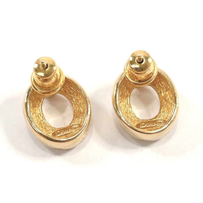 Dior earring metal/Rhinestone gold Women Used