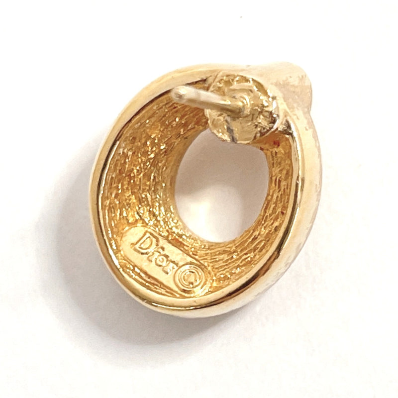 Dior earring metal/Rhinestone gold Women Used