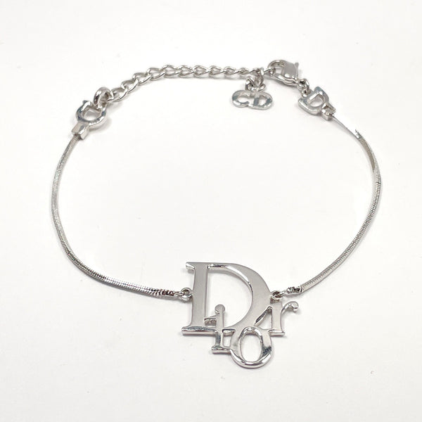 Dior bracelet Logo charm metal/ Silver Women Used