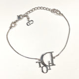 Dior bracelet Logo charm metal/ Silver Women Used