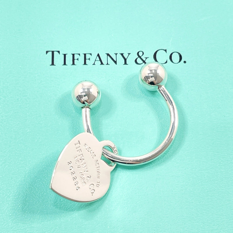 TIFFANY&Co. key ring Return to heart tag Silver925 Silver Women Used