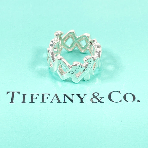 TIFFANY&Co. Ring Love & Kiss Paloma Picasso Silver925 #9(JP Size) Silver Women Used