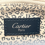 CARTIER Handbag PANTHERE leather Black Women Used