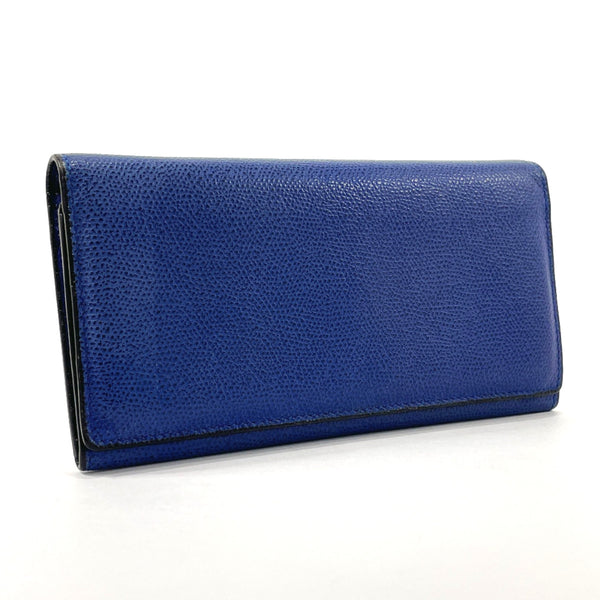 Valextra purse leather blue mens Used