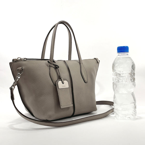 TOD’S Handbag 2WAY leather gray Women Used