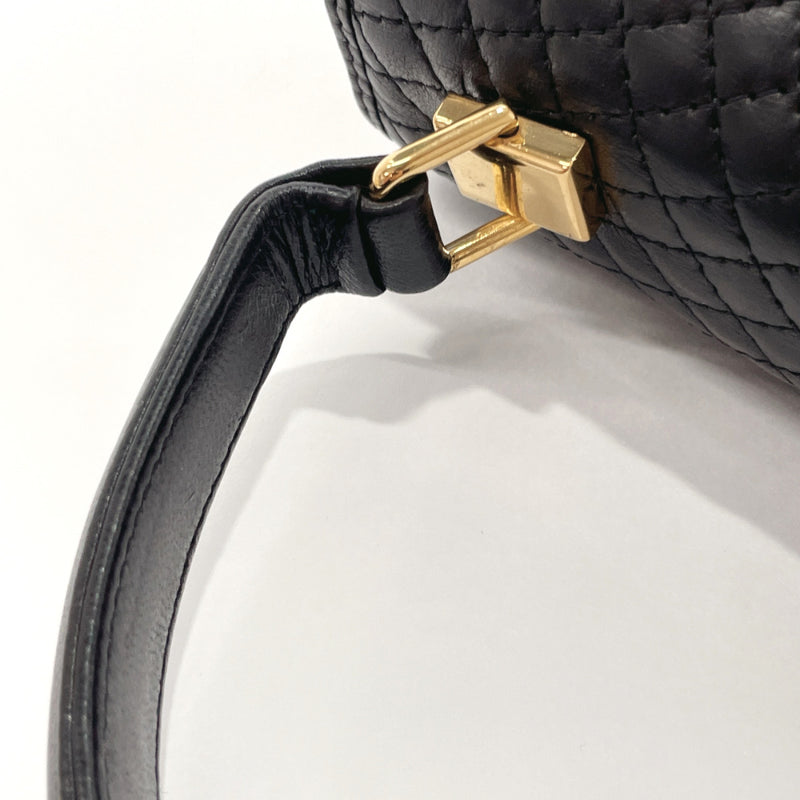 BALLY Handbag Kelly type quilting leather Black Women Used