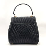 BALLY Handbag Kelly type quilting leather Black Women Used