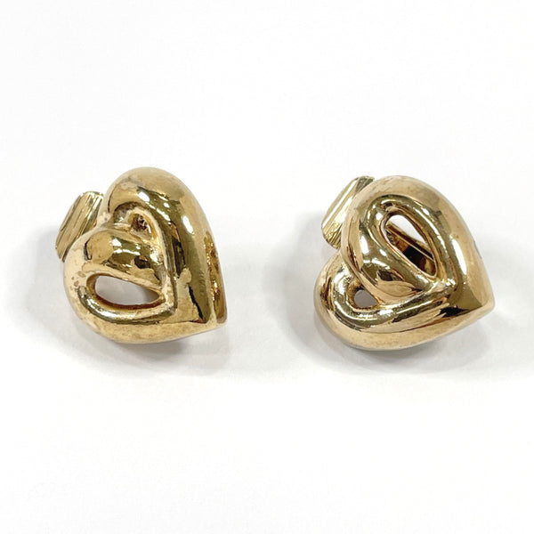 Christian Dior Earring heart metal gold Women Used