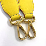 FENDI Shoulder strap Strap you leather yellow Women Used