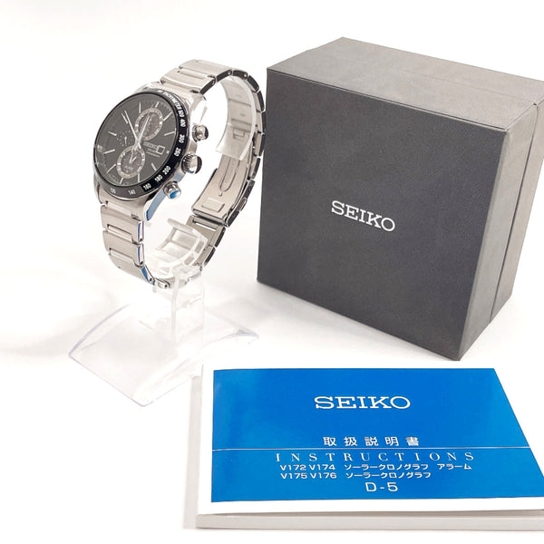 SEIKO Watches V172-0AP0 Chronograph Spirit Stainless Steel/Stainless Steel Silver Silver mens Used