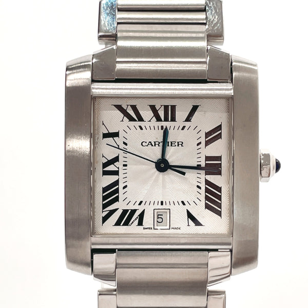 CARTIER Watches W51002Q3 Tank francaise LM Stainless Steel/Stainless Steel Silver Silver mens Used