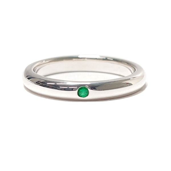 TIFFANY&Co. Ring Stacking band Elsa Peretti Silver925/Emerald #10(JP Size) Silver Women Used