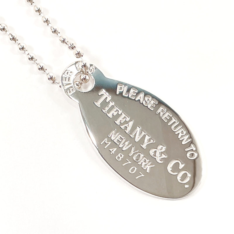 TIFFANY&Co. Necklace Return to Oval tag Silver925 Silver Women Used