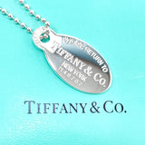 TIFFANY&Co. Necklace Return to Oval tag Silver925 Silver Women Used