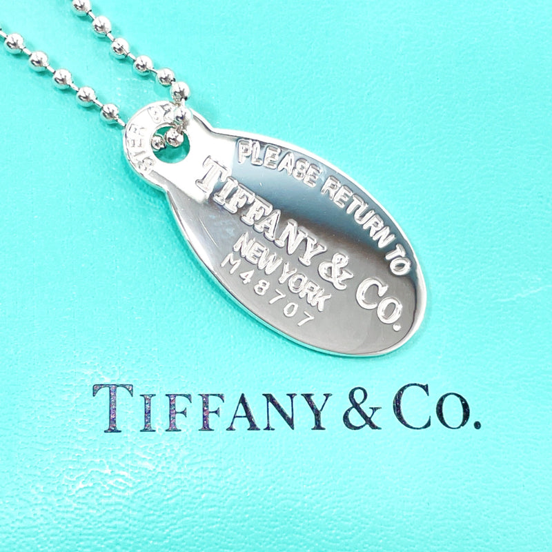 TIFFANY&Co. Necklace Return to Oval tag Silver925 Silver Women Used