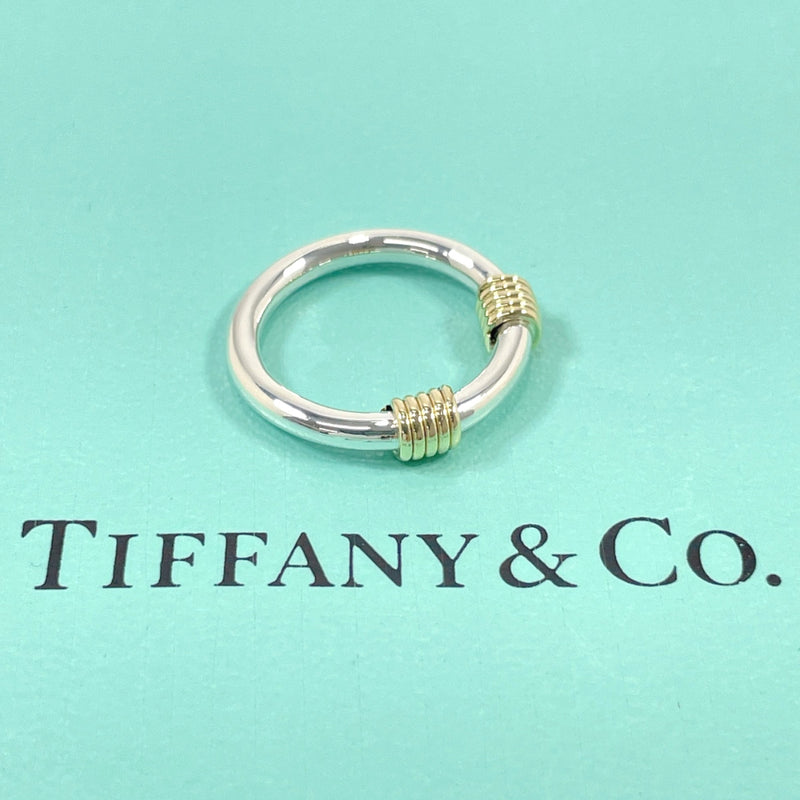 TIFFANY&Co. Ring Bandwidth 2 wire Silver925/K18 yellow gold #6(JP Size) Silver Women Used