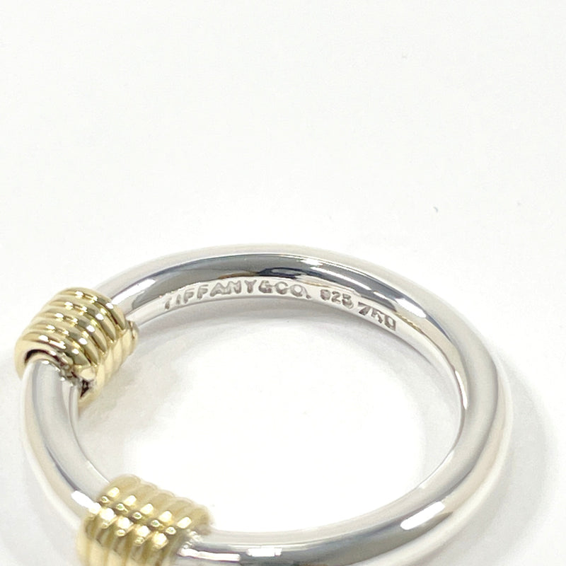TIFFANY&Co. Ring Bandwidth 2 wire Silver925/K18 yellow gold #6(JP Size) Silver Women Used