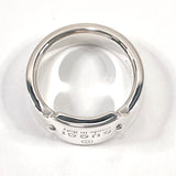 GUCCI Ring with logo Silver925 #7(JP Size) Silver Women Used