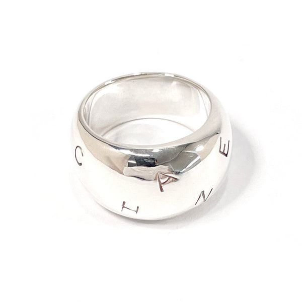 CHANEL Ring logo Silver925 #13.5(JP Size) Silver Women Used –