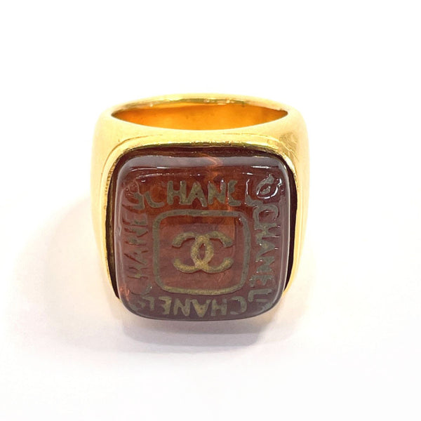 CHANEL Ring COCO Mark vintage Gold Plated/ #13.5(JP Size) gold Women Used
