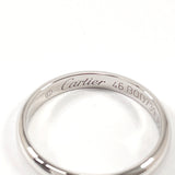 CARTIER Ring Wedding ring Pt950Platinum #6(JP Size) Silver Women Used