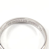 CARTIER Ring Wedding ring Pt950Platinum #6(JP Size) Silver Women Used