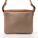 CELINE Shoulder Bag Macadam PVC/leather Brown Women Used