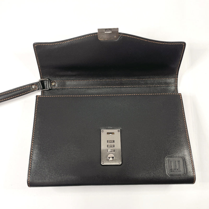 Dunhill business bag leather Black mens Used