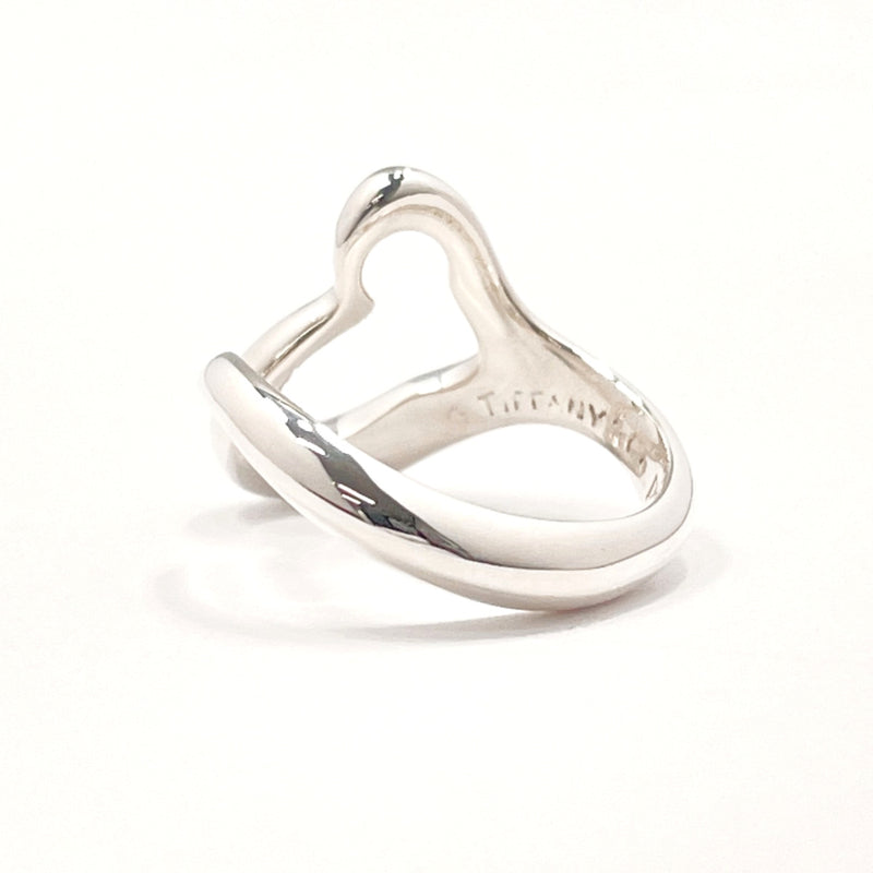 TIFFANY&Co. Ring Open heart Elsa Peretti Silver925 #11(JP Size) Silver Women Used
